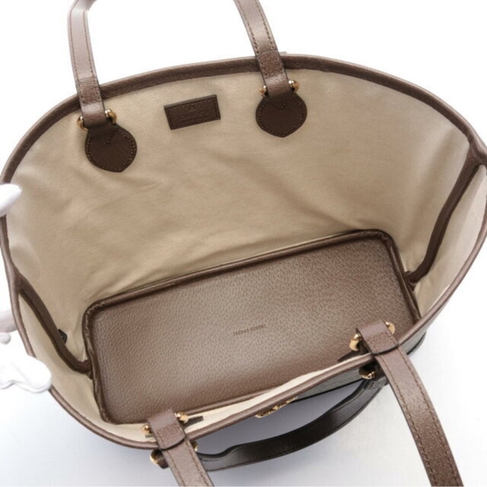 Gucci Beige and Brown Signature Tote - Picture 3 of 7